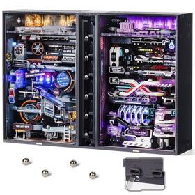 Robotime Rbt-mrx01 3d Puzzle Plastic Model Kits Marble Runs Set For Adults To Build With Led Li