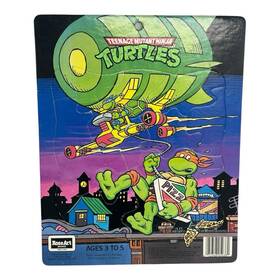 Roseart 072348050382 1990 Rose Art Teenage Mutant Ninja Turtles Frame Tray Puzzle 05038