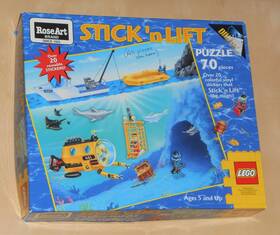 Roseart 072348080464 Lego Stick N Lift 70 Piece Jigsaw Puzzle 08046 Underwater Deep Sea Diver