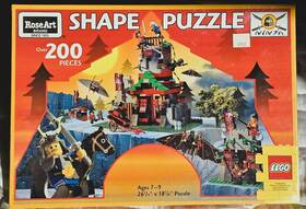 Roseart 072348080945 1998 Lego Ninja Shape Puzzle Over 200 Pieces Vintage