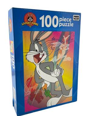 Roseart 072348085605 Looney Tunes Puzzle 100 Pc Bugs Bunny Elmer Fudd Funny Vintage 1998