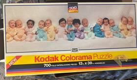 Roseart 072348555559 Rare Jigsaw Puzzle Kodak Babies 1990 Vintage 700pc Colorama Damaged