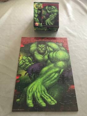 Roseart 072348864392 Vintage 2003 Marvel The Incredible Hulk 100 Piece Childrens Puzzle Rose Art