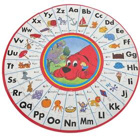 Roseart 072348864552 Clifford The Big Red Dog Learn Your Abcs Floor Puzzle 69 Piece 19 Inches