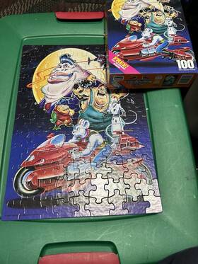 08044 Roseart Biker Mice From Mars 100 Pc Jigsaw Puzzle Frankie And Plutarkians 1994 Rose Art