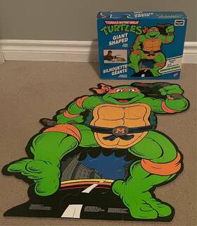 118011 Roseart Tmnt Teenage Mutant Ninja Turtles Vintage 1990 Floor Puzzle - Michaelangelo