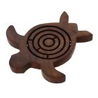 Royaltylane Wooden Turtle Labyrinth Maze Unique Game Board Travel Peices 0013088495132