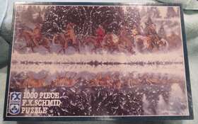 Schmidt 099252900749 Mystic Reflections Native American 1000 Piece Puzzle Sealed New Vintage 1992