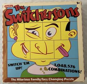 Schylling 019649235568 The Switchersons Face Changing Wooden Block Puzzle