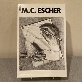 Selegiochi 007076001056 M.c. Escher Drawing Hands 1000 Pc Puzzle Dessiner Zeichnen Vintage