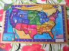 Simplex Wooden Puzzle United States Of America Usa 1996 Battat Holland New 062243061002