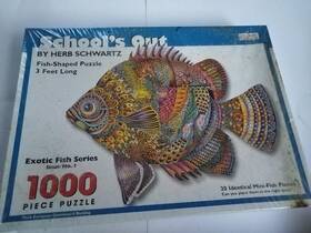 Spilsbury Puzzle Company 612769008298 Jigsaw Herb Swartz Schools Out Exotic Fish 1000 Pcs Complete