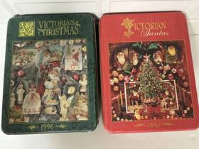 Springbok 015012285543 Victorian Santas Christmas Puzzle W Tin Hallmark 1995 And 1996 500 Piece