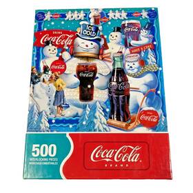 Springbok 091683025039 500 Pc Puzzle Coca-cola Snowmans Delight Approximately 20x20 2007