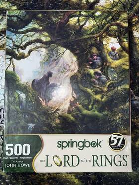 Springbok 091683025381 Lotr Black Rider 500pc Jigsaw Puzzle John Howe Art Hunt For The Ring