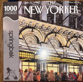 Springbok 091683103546 The New Yorker Carnegie Hall Nyc Rare 1000 Pc Jigsaw Puzzle Disc Vtg