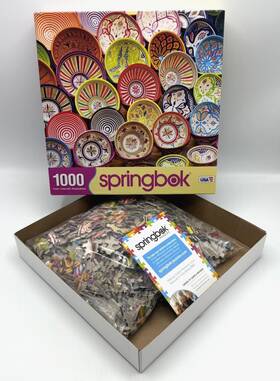 Springbok 091683108084 1 000 Pc Puzzle Carefully Crafted Colorful Bowls Tuanh Nguyen Complete