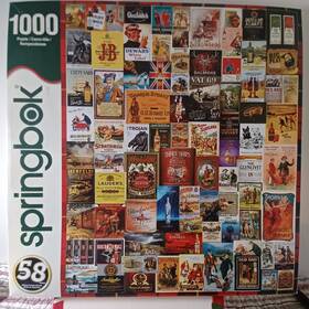 Springbok 091683111022 Rare Whiskey And Scotch 1000 Pieces Jigsaw Puzzle Art Complete
