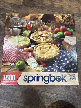 Springbok 091683155026 Springboks 1500 Piece Jigsaw Puzzle Apple Pie - Made In Usa 28 Inch X36