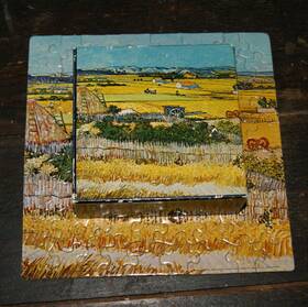 150pzl7051 Springbok Vintage Mini Puzzle The Harvest Van Gogh 1970 Fine Art Jigsaw Complete