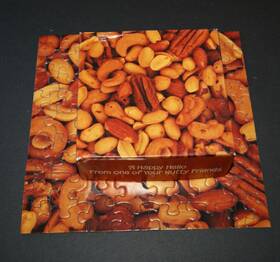 195pzl7161 Springbok Mini Puzzle Nuts Happy Hello From One Of Your Nutty Friends Complete
