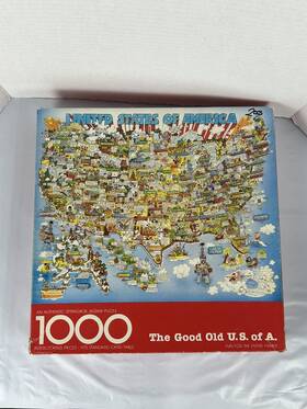 5925 Springbok Vtg 1981 1000pc Jigsaw Puzzle The Good Old Us Of A Complete