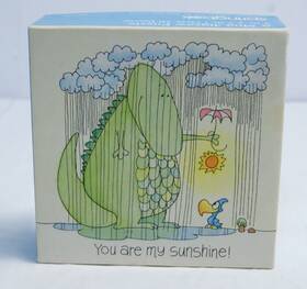 Pzl7197 Springbok Hallmark Vintage Mini Puzzle You Are My Sunshine Dinosaur And Bird 70 Pieces