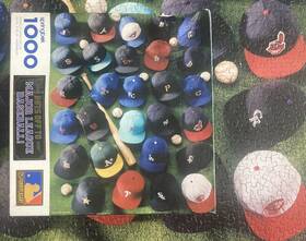 Pzl-6180 Springbok 1000pcs Jigsaw Puzzle - Hats Off To Major League Baseball Pzl6180
