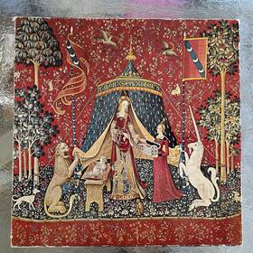 Pzl2019 Springbok Vintage Jigsaw Puzzle 1969 To My One Desire Lady And Unicorn