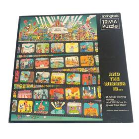 Pzl3203 Springbok Movie Trivia Puzzle And The Winner Is 500 Pcs Complete