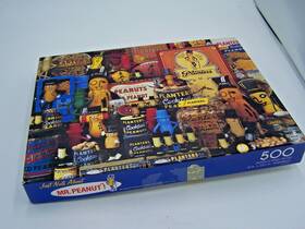 Pzl4424 Springbok Vintage 1987 Just Nuts About Mr. Peanuts 500 Pc Jigsaw Puzzle Complete