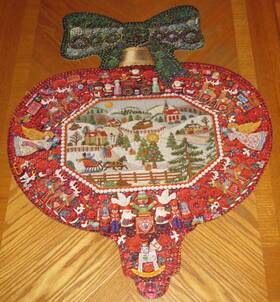 Pzl5504 Springbok Bob Schneeberg Vintage Outlines Ornament Shaped Puzzle - Assembled