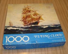 Pzl5907 Springbok Flying Cloud Ship 1000 Piece Jigsaw Puzzle Complete 24x30 Inch