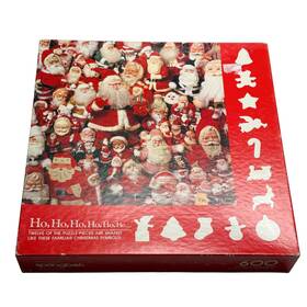 Springbok Pzl5974 Ho 600 Pcs Santas Collage Puzzle Complete Damaged Piece