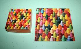 Pzl7175 Springbok 1980s You Color My World 70 Pc Mini Jigsaw Puzzle Crayons