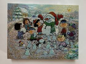 Springbok Xzl4703 Vintage Jigsaw Puzzle Inch Peanuts Winter Wonderland Complete