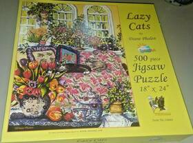 Sunsout 796780146686 Lazy Cats By Diane Phalen 500 Piece Puzzle #14668 18 Inch X 24