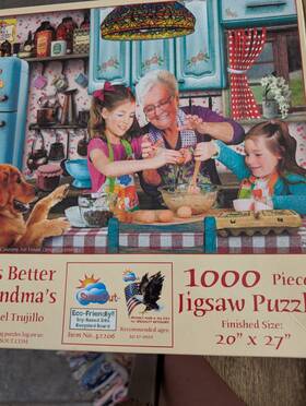 Sunsout 796780422063 1000 Piece Life Is Better At Grandmas Jigsaw Puzzle New Rafael Trujillo