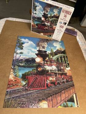 Sunsout 796780423657 Inch Number 56 Train Jigsaw Puzzle 18 X 24 - 500 Pieces