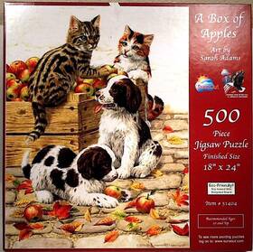 Sunsout 796780514041 A Box Of Apples Kittens Puppies Sarah Adams 500 Pc 18 Inch X 24 Puzzle