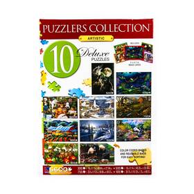 Sure-lox 686141003089 Sure-lox Jigsaw Puzzl Puzzlers Collection - 10 Deluxe Puzzles 5600 Pie Vg/nm