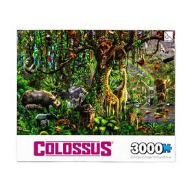 Sure-lox 686141014214 Jigsaw Puzzle Colossus - Jungle Tree 3000 Pieces Vg /nm