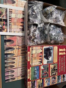 7250 Sure-lox 686141407313 11 Deluxe Full Size Jigsaw Puzzles Total Pieces Partially New