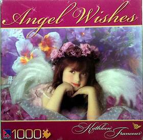 19.125 Sure-lox 686141946089 Violet Angel Wishes Kathleen Francour 1000 Pc 28.75 Inch X Puzzle