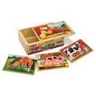 Ta3r81q15167-us Melissa Doug Farm Wooden Jigsaw Puzzles In Storage Box Total