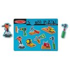 Ta6r418e3m6r-us Melissa Doug Construction Tools Sound Puzzle Wooden Peg 000772007337