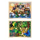 Ta8n2yzl92mn-us Melissa Doug Wooden Jigsaw Puzzles Set Rainforest Animals And Pirate
