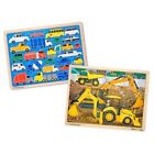 Ta979lek9z6r-us Melissa Doug Vehicles Wooden Jigsaw Puzzles Set Beep Cars And