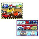 Taq7dvxopxe7-us Melissa Doug Wooden Chunky Puzzles Set Vehicles And 000772098274