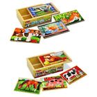 Taq7jy52q2v7-us Melissa Doug Animals Wooden Jigsaw Puzzles Set Pets And Farm